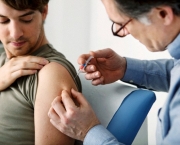 29 Jan 2013 --- Vaccinating a man --- Image by © B. Boissonnet/BSIP/Corbis