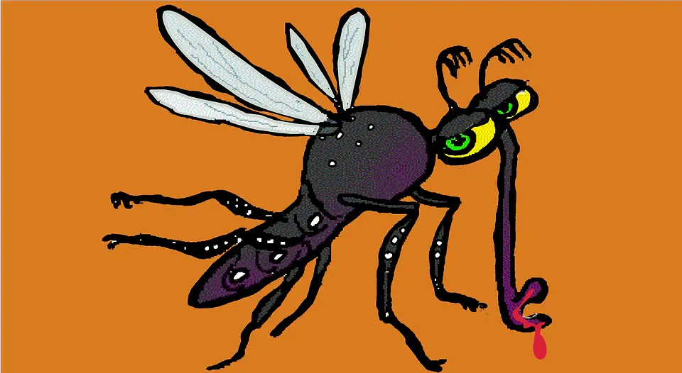 Ilustração do Mosquito da Dengue
